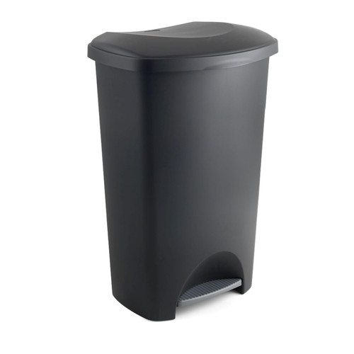 50l kitchen pedal bin black - 50l,