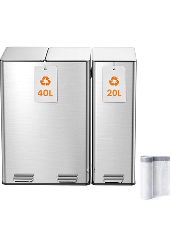 Kitchen bin 40l double - bin,,