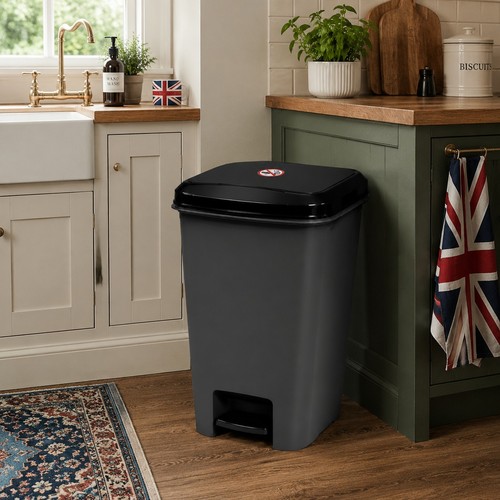 50l slim pedal bin - pedal,