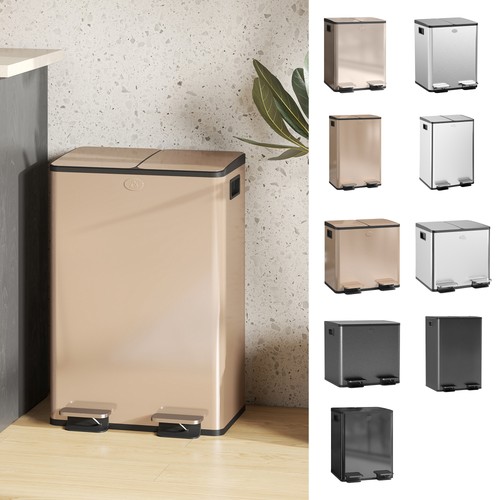 Dual kitchen bin - kitchen,