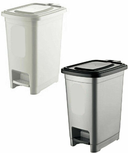 10l large plastic pedal bin - large,