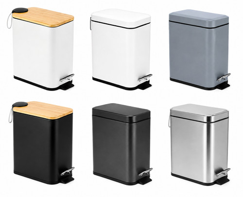 Pedal slim bin - bin, stainless