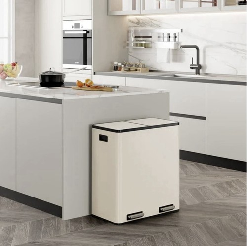 Matte cream double bin - matte,
