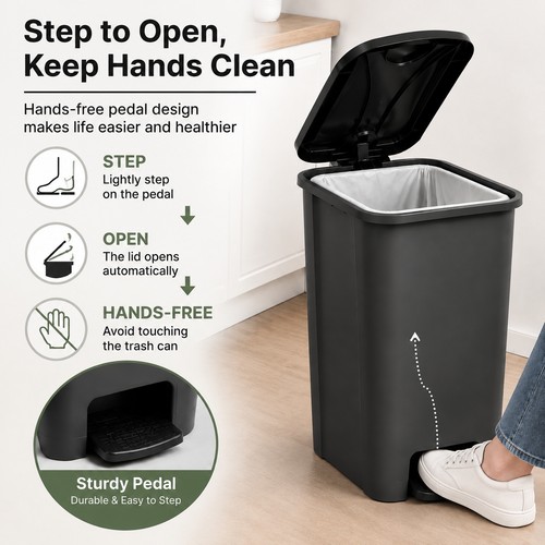 40l 20l slim pedal - bin, kitchen