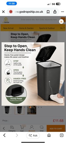 Waste rubbish bin with - bin,