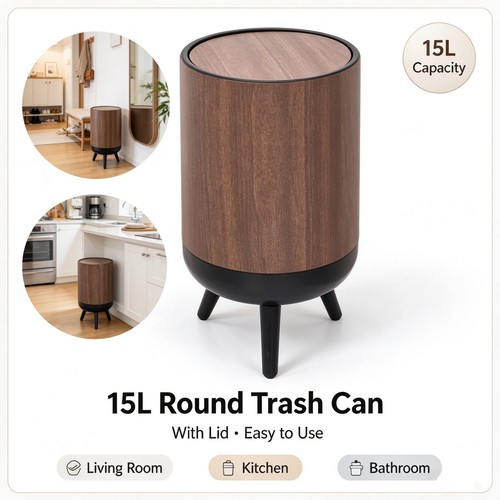 15l wood grain round - grain, with