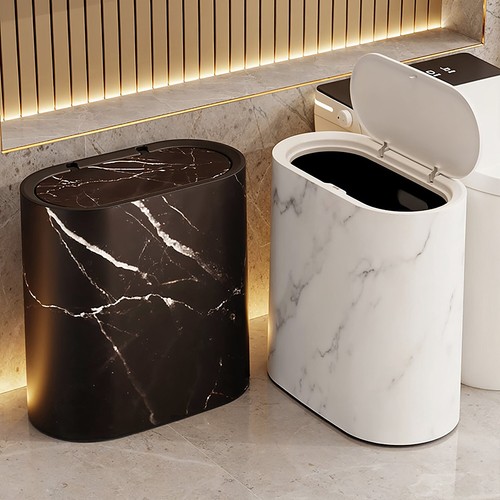 12l marble pattern bin with - 12l,