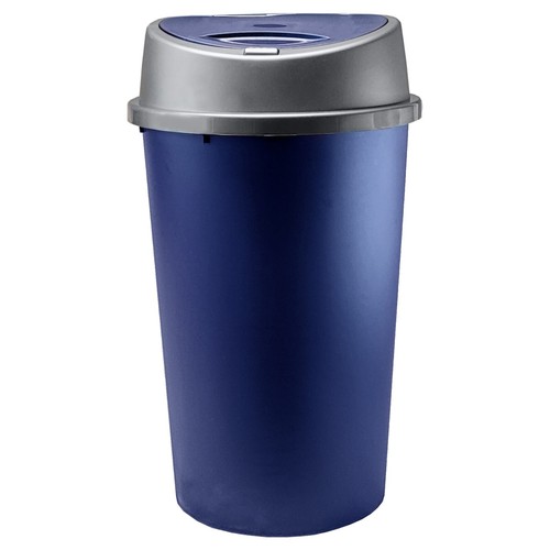 Navy blue kitchen bin touch - navy,