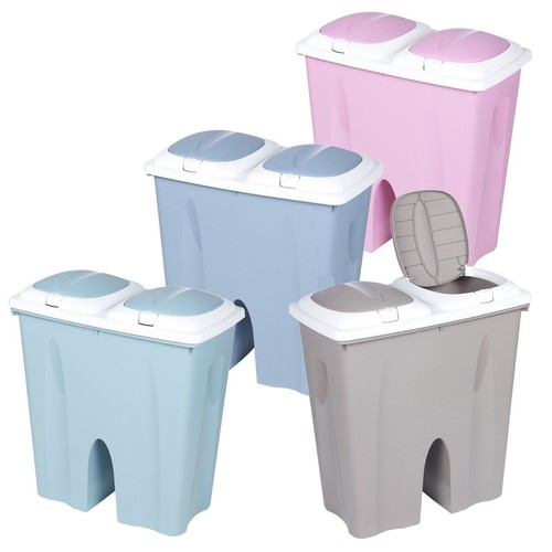 Duo double recycling bin 50l - duo,