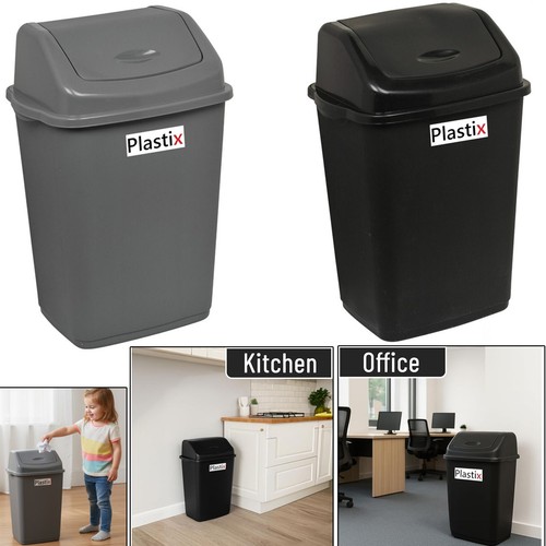Plastic swing top bin waste - plastic,