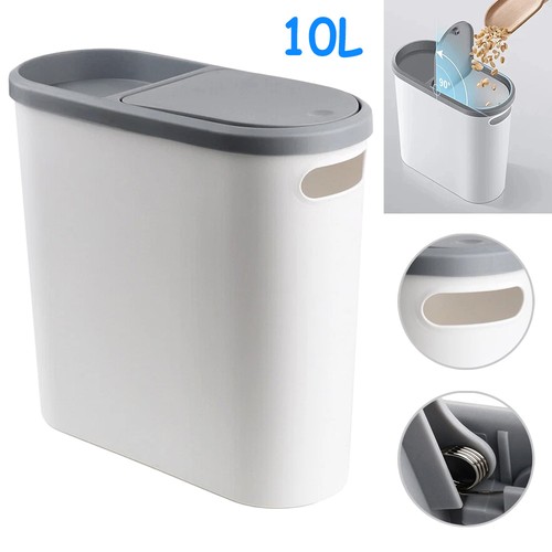 Narrow plastic waste bin with - narrow,