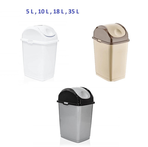 Slim tilting rubbish bin - tilting,