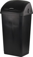 60L Plastic Swing Top Bin