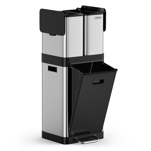 32l triple recycling bin - triple,