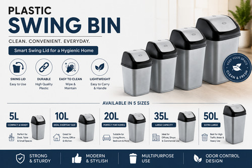 Pc plastic swing bin - pc,