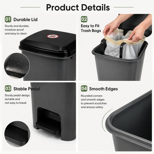 50l slim pedal - 50l, waste