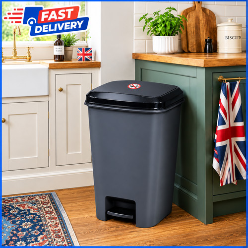 50l slim pedal bin waste - 50l,