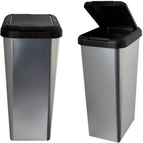 Silver kitchen bin liter - silver,