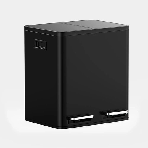 Matte black double bin - matte,