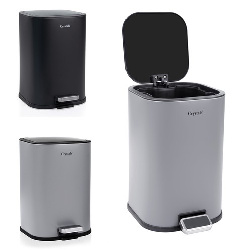 Stainless steel pedal bin - steel,