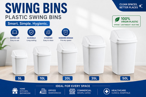 Pc plastic swing bin - 1,
