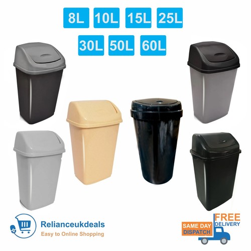 Plastic swing top bin waste - top,