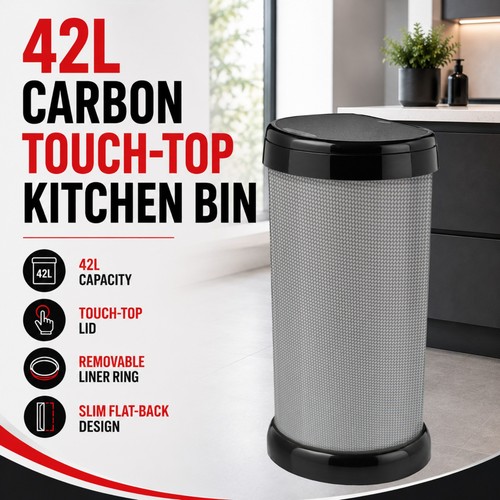 42l silver carbon - touch, lid