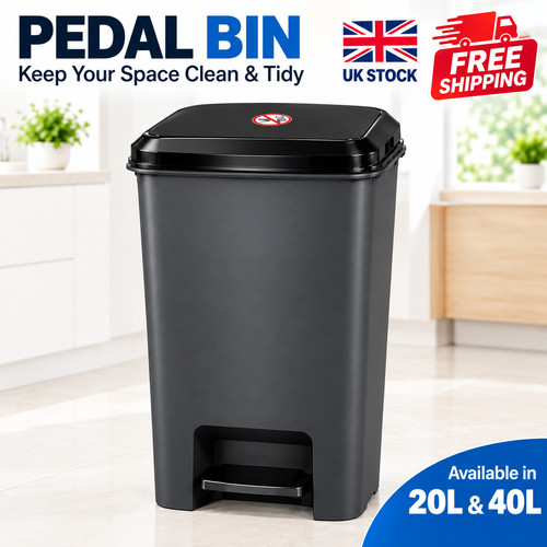 40l slim pedal bin waste - slim,